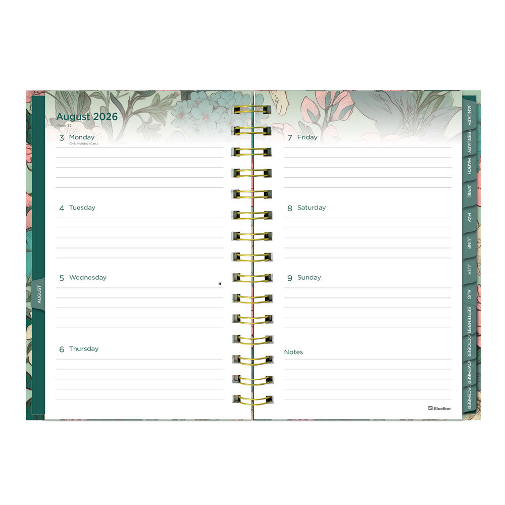 Verdant 17-Month Weekly Planner, 2026 - 2027 English C448017.01-27