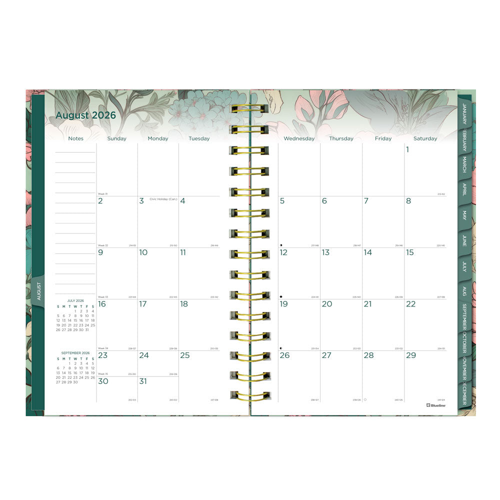 Verdant 17-Month Weekly Planner, 2026 - 2027 English C448017.01-27