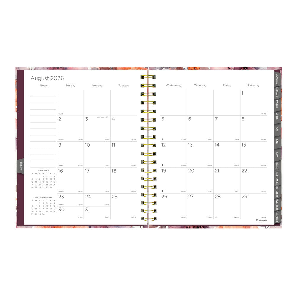 Floral Blush 17-Month Monthly Planner, 2026 - 2027 English C489017.01-27