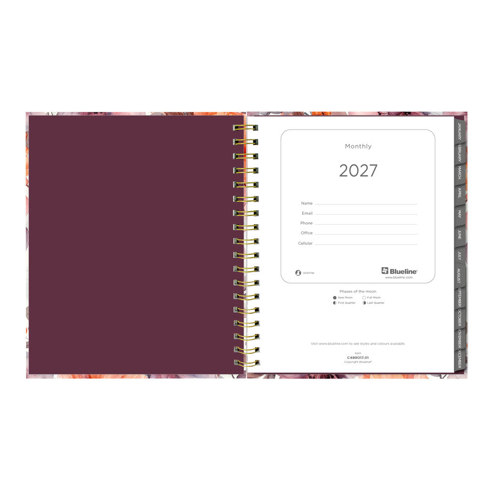 Floral Blush 17-Month Monthly Planner, 2026 - 2027 English C489017.01-27