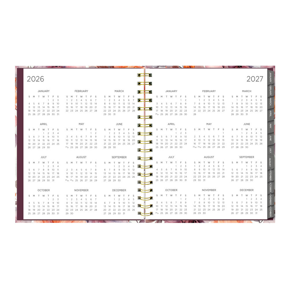 Floral Blush 17-Month Monthly Planner, 2026 - 2027 English C489017.01-27