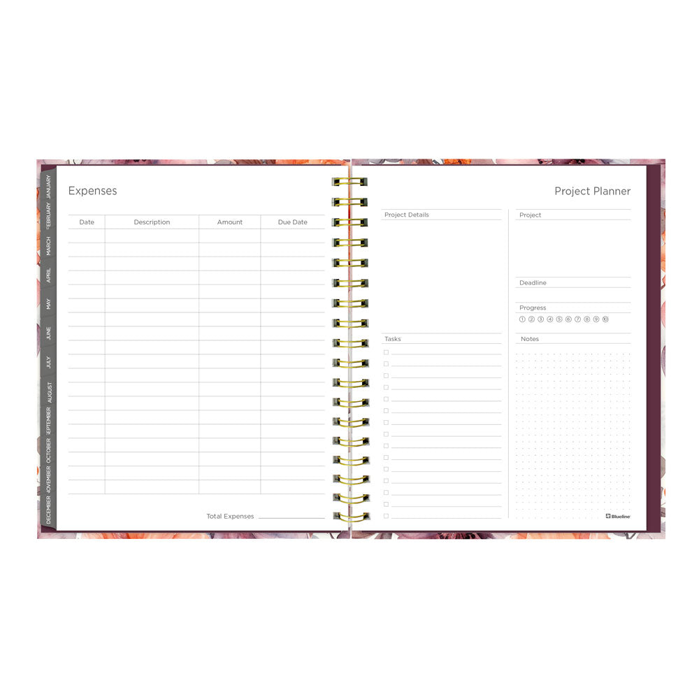 Floral Blush 17-Month Monthly Planner, 2026 - 2027 English C489017.01-27