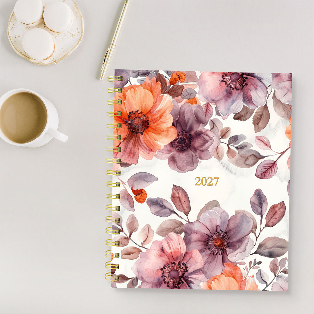 Floral Blush 17-Month Monthly Planner, 2026 - 2027 English C489017.01-27