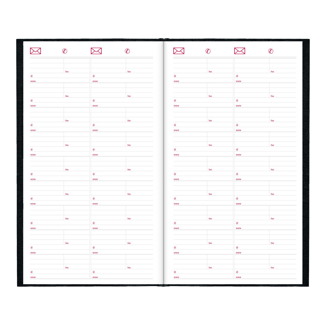 Brownline Daily Planner, Untimed, 2026 C551.BLK-26, C551.RED-26 #color_black