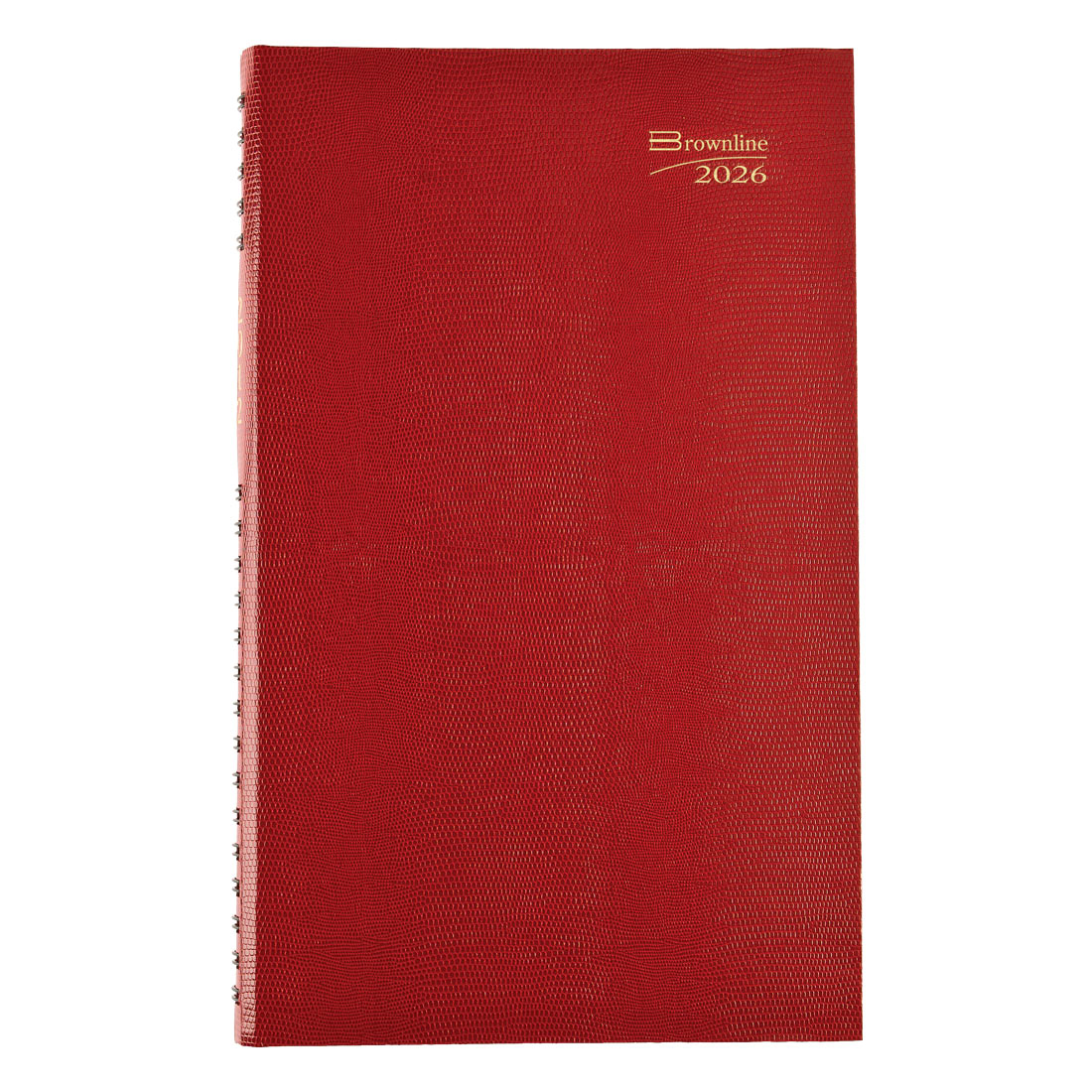 Brownline CoilPro™ Daily Planner, Untimed, Red, 2026 C551C.RED-26
