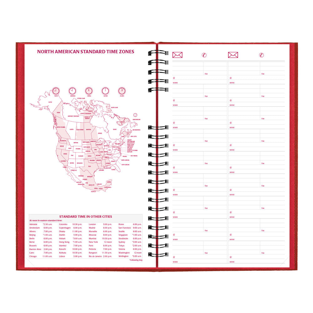Brownline CoilPro™ Daily Untimed Planner, 2027, Bright Red C551C.RED-27
