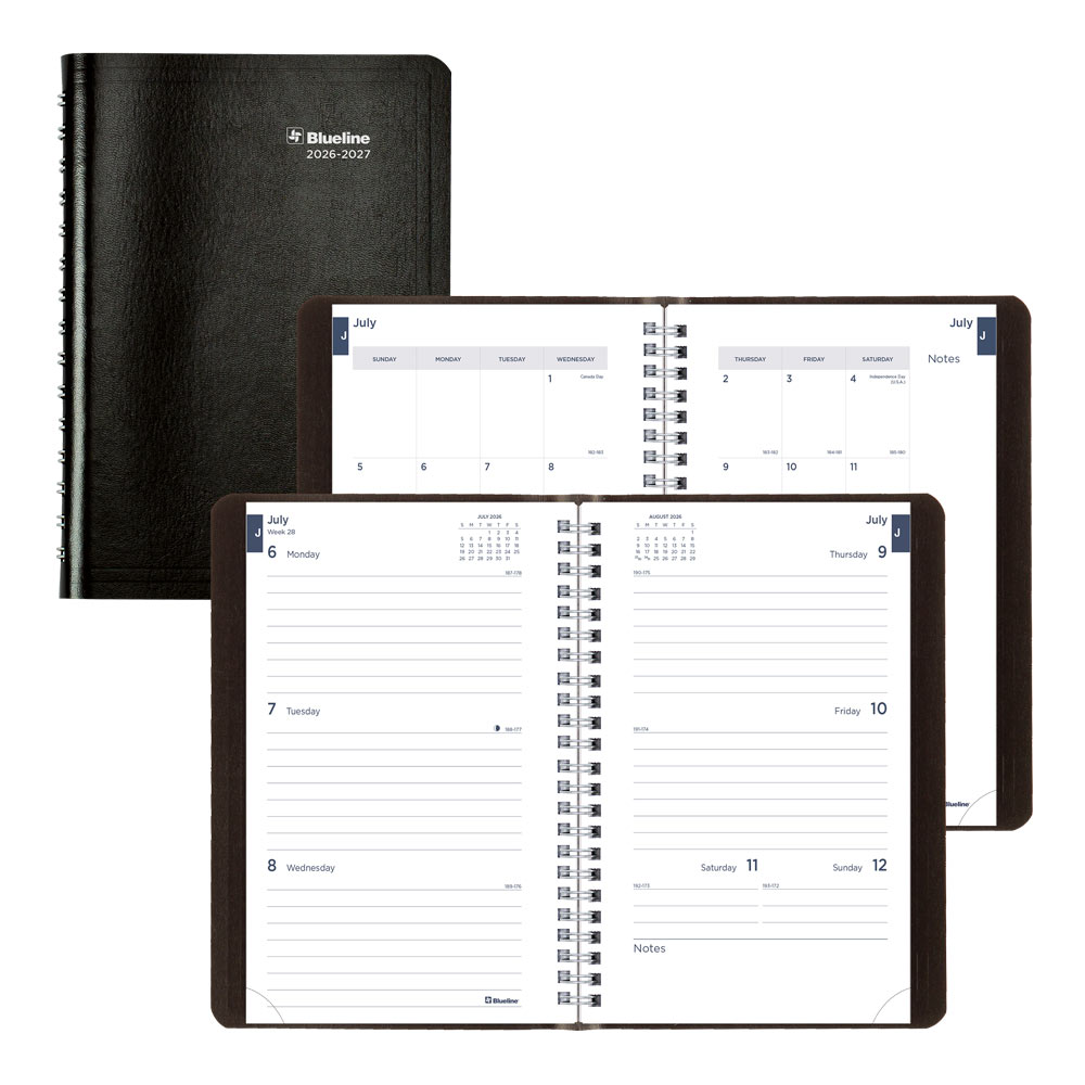 Academic Weekly Planner, Classic Black, 2026-2027 - English CA101.BLK-27