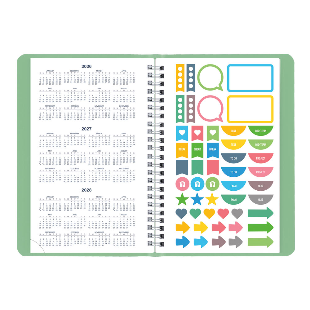 Academic Weekly Planner, Fashion, 2026 - 2027 CA101F.03-27 #color_fashion-green