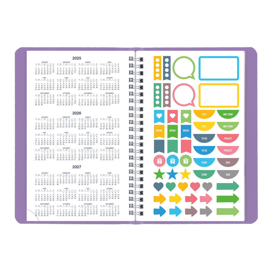 Academic Weekly Planner, Fashion, 2025-2026, Blueline CA101F-26 #color_fashion-purple