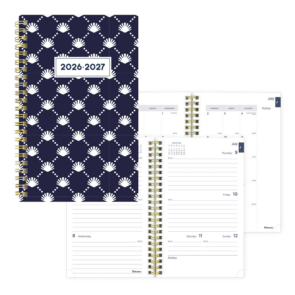 Academic Weekly Planner, Nautical, 2026 - 2027 CA114PH.03-27 #color_shells