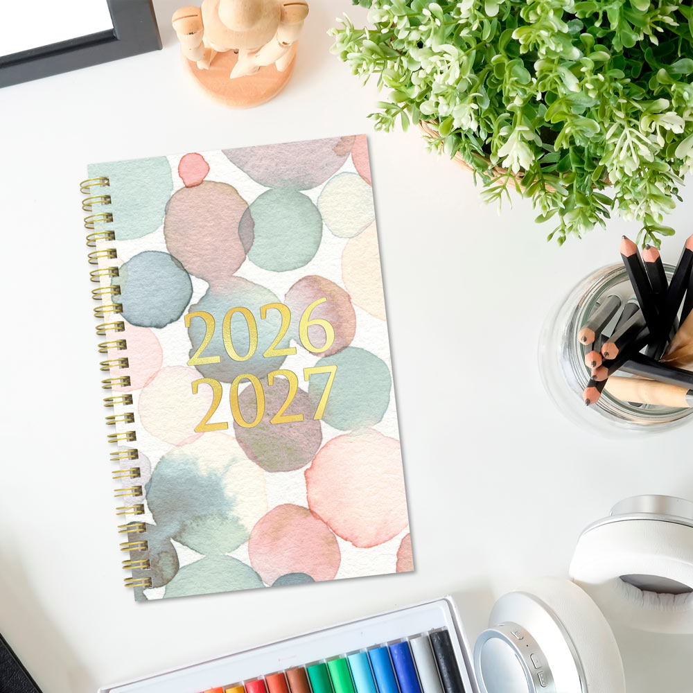 Academic Weekly Planner, Splash, 2026 - 2027 CA114PI.01-27 #color_raindrops