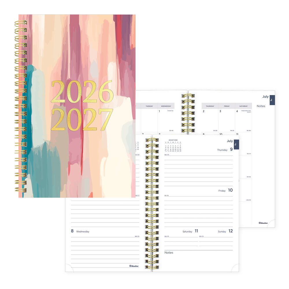 Academic Weekly Planner, Splash, 2026 - 2027 CA114PI.01-27 #color_raindrops
