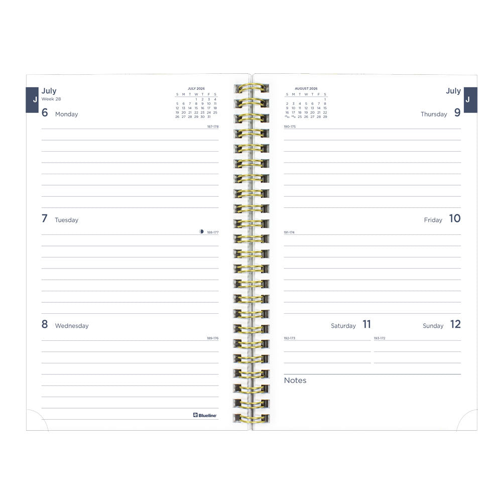 Academic Weekly Planner, Splash, 2026 - 2027 CA114PI.01-27 #color_raindrops