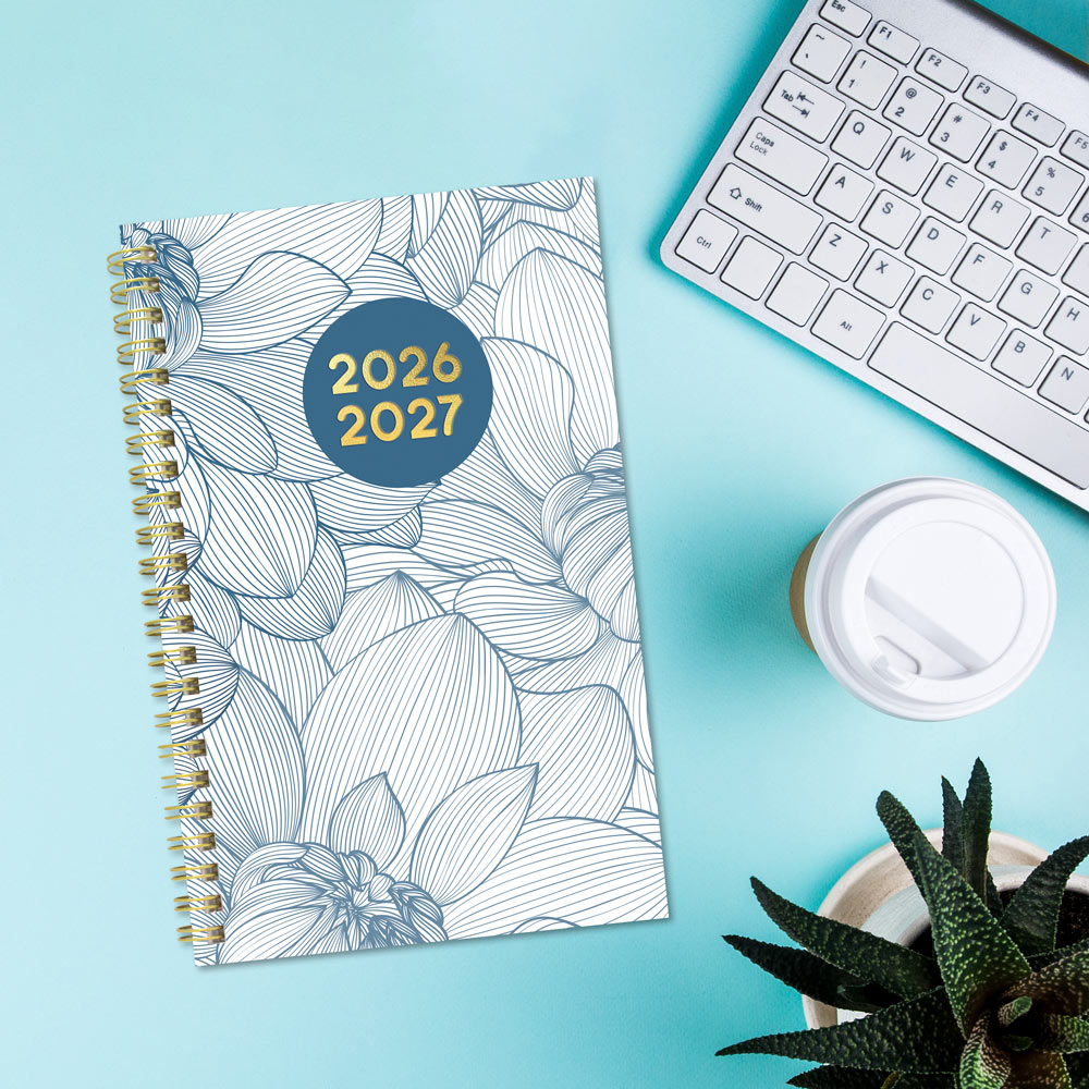 Academic Weekly Planner, Floral, 2026 - 2027 CA114PM.01-27 #color_floral-blue