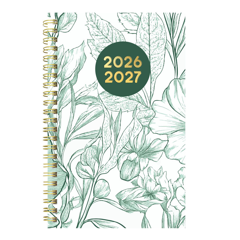 Academic Weekly Planner, Floral, 2026 - 2027 CA114PM.02-27 #color_floral-green