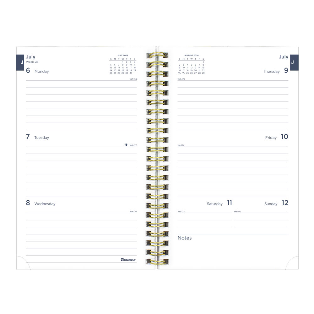 Academic Weekly Planner, Floral, 2026 - 2027 CA114PM.02-27 #color_floral-green