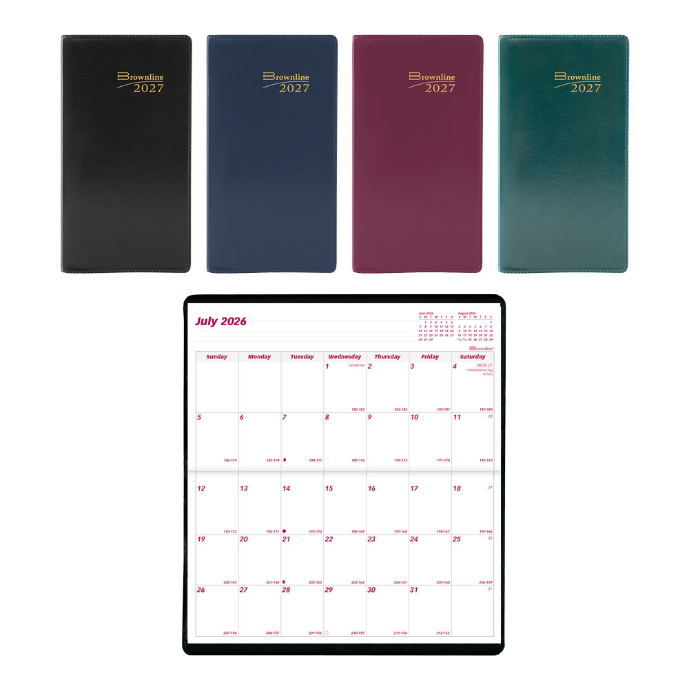 18-Month Pocket Planner, Assorted Colors, 2026-2027 - English CA12.AST-27