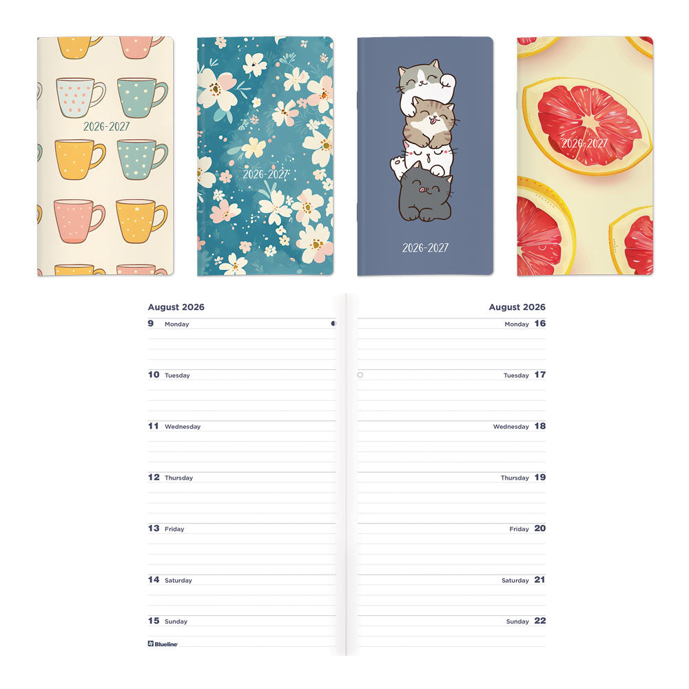 17-Month Two-Week Pocket Planner, Assorted Designs, 2026-2027 CA5626.ASX-27