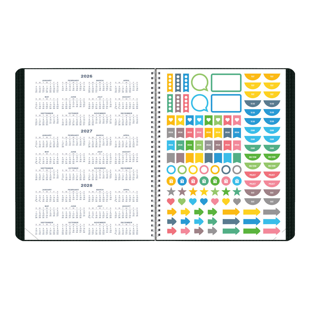Academic Monthly Planner, DuraFlex, 2026 - 2027, English CA701V.PUR-27 #color_purple