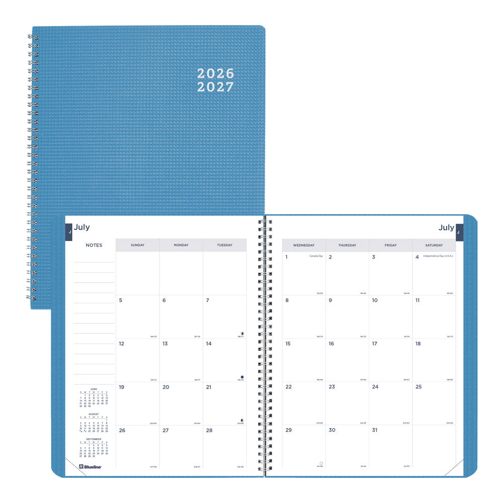Academic Monthly Planner, DuraFlex, 2026 - 2027, English CA701V.BLU-27 #color_blue