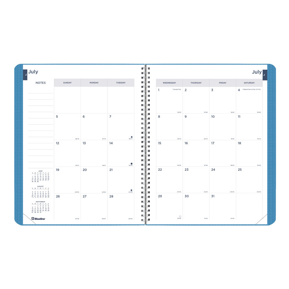 Academic Monthly Planner, DuraFlex, 2026 - 2027, English CA701V.BLU-27 #color_blue