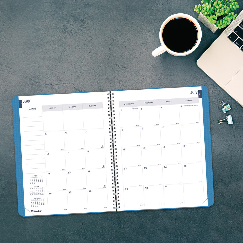 Academic Monthly Planner, DuraFlex, 2026 - 2027, English CA701V.BLU-27 #color_blue