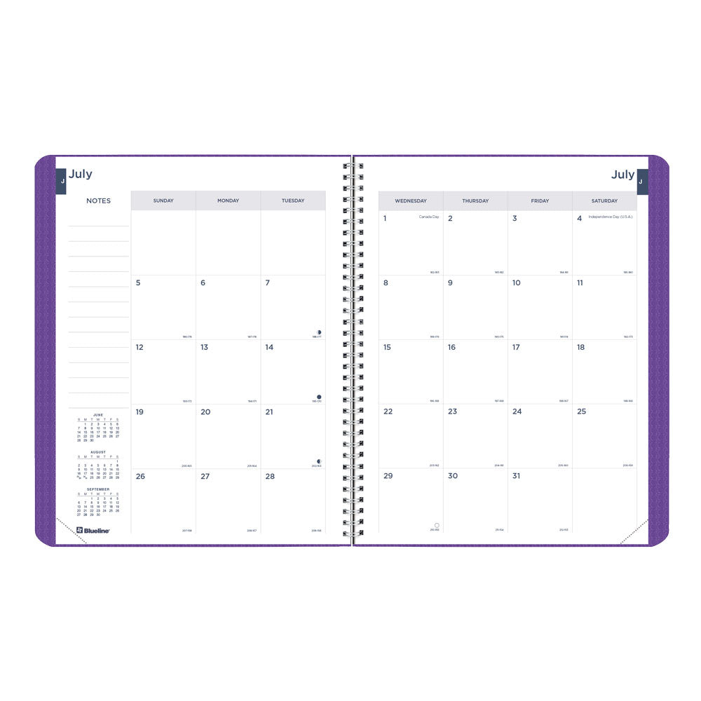 Academic Monthly Planner, DuraFlex, 2026 - 2027, English CA701V.PUR-27 #color_purple