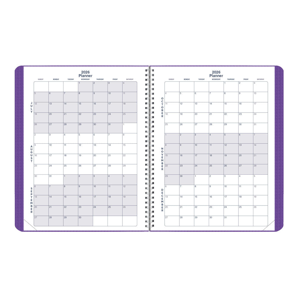 Academic Monthly Planner, DuraFlex, 2026 - 2027, English CA701V.PUR-27 #color_purple