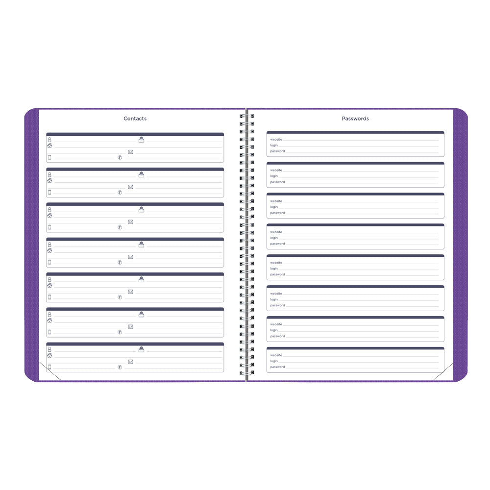 Academic Monthly Planner, DuraFlex, 2026 - 2027, English CA701V.PUR-27 #color_purple