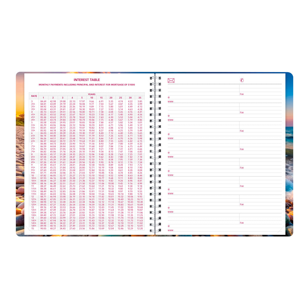 Essential Monthly Planner, 2027, Nature Pebble Beach CB1200G.04-27 Brownline#color_pebble-beach