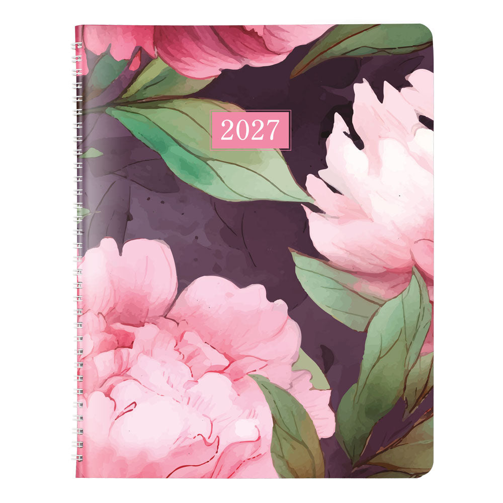 Pink Monthly Planner, 2027, 14 Months CB1200G.05-27 Brownline