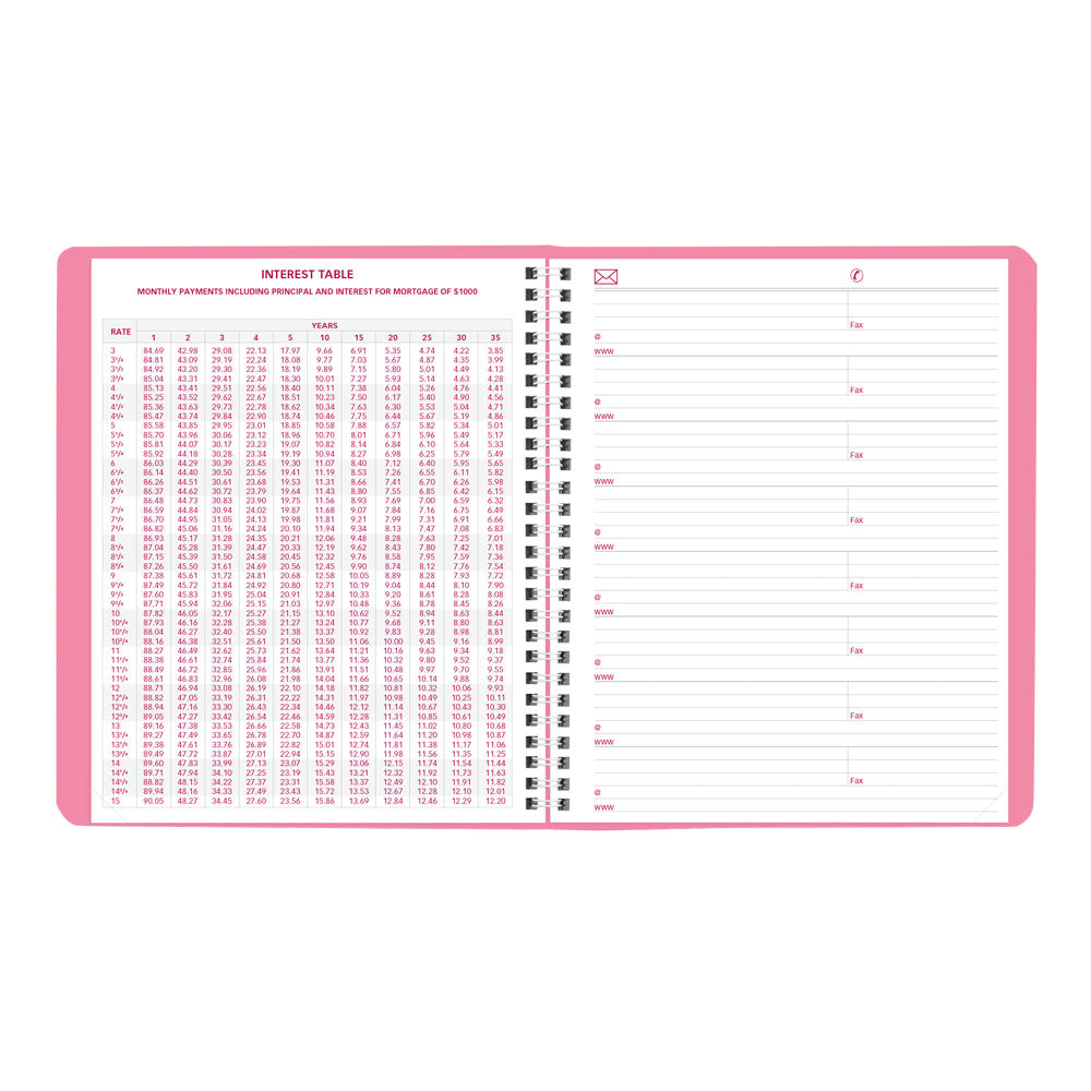 Pink Monthly Planner, 2027, 14 Months CB1200G.05-27 Brownline