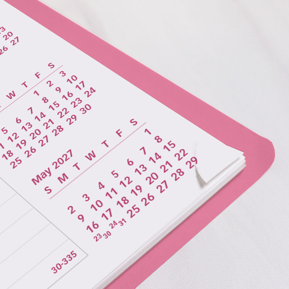 Pink Monthly Planner, 2027, 14 Months CB1200G.05-27 Brownline