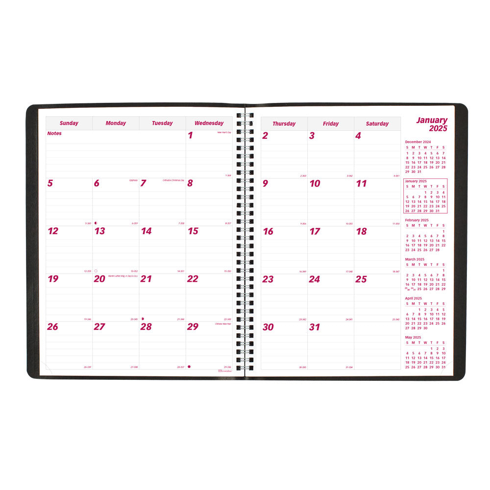 Essential Monthly Planner, 2027, 14 Months CB1262.BLK-27 Brownline