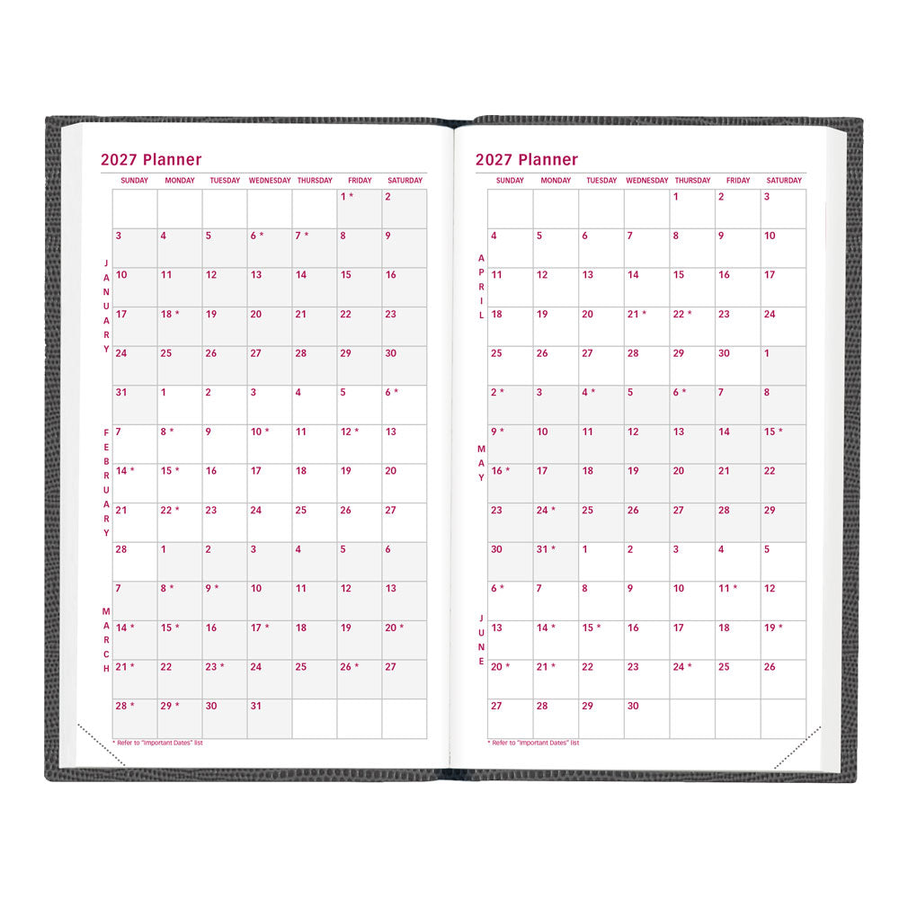 Traditional Weekly Appointment Book, 2027, Assorted CB303.ASX-27 Brownline