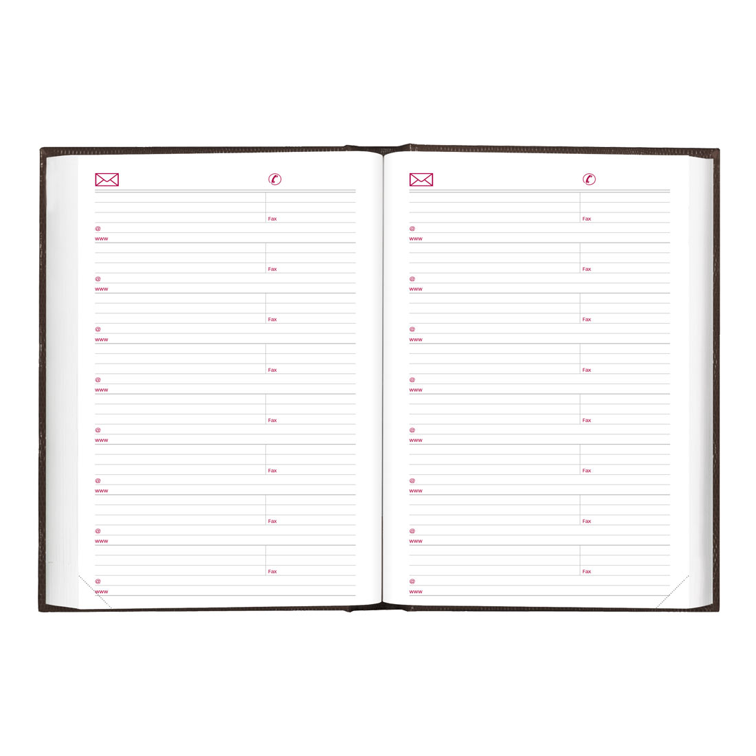 Brownline Daily Planner, Untimed, 2026, Black CB387.BLK-26,CB387.RED-26 #color_black