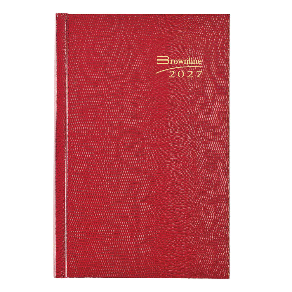 Traditional Daily/Monthly Untimed, 2027, Bright Red CB387.RED-27 Brownline#color_bright-red