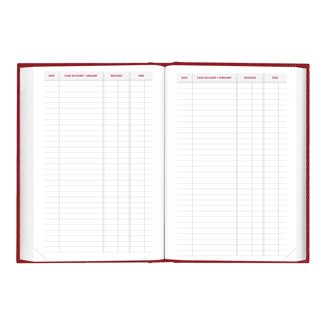 Brownline Daily Planner, Untimed, 2026, Red CB387.RED-26 #color_red