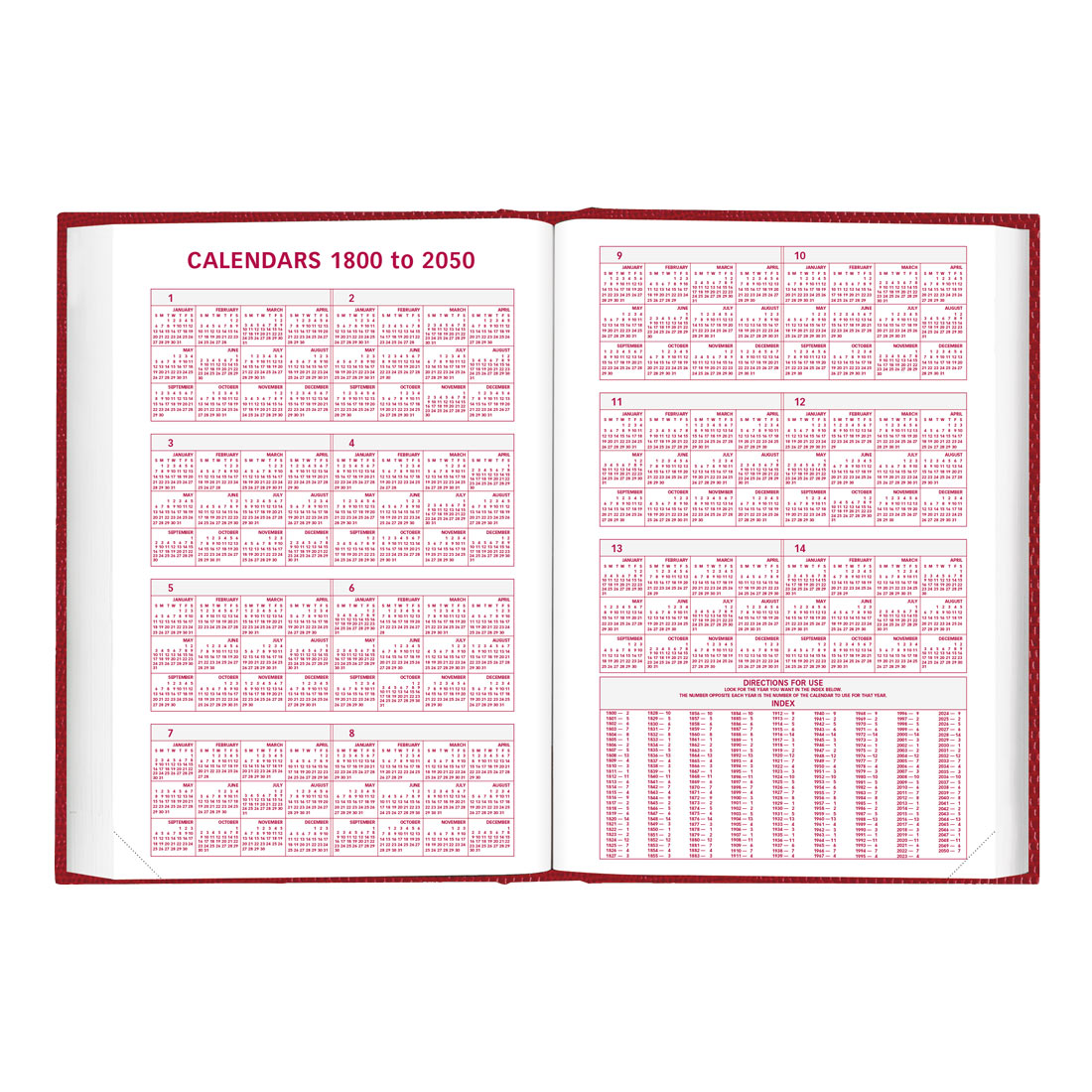 Brownline Daily Planner, Untimed, 2026, Red CB387.RED-26 #color_red