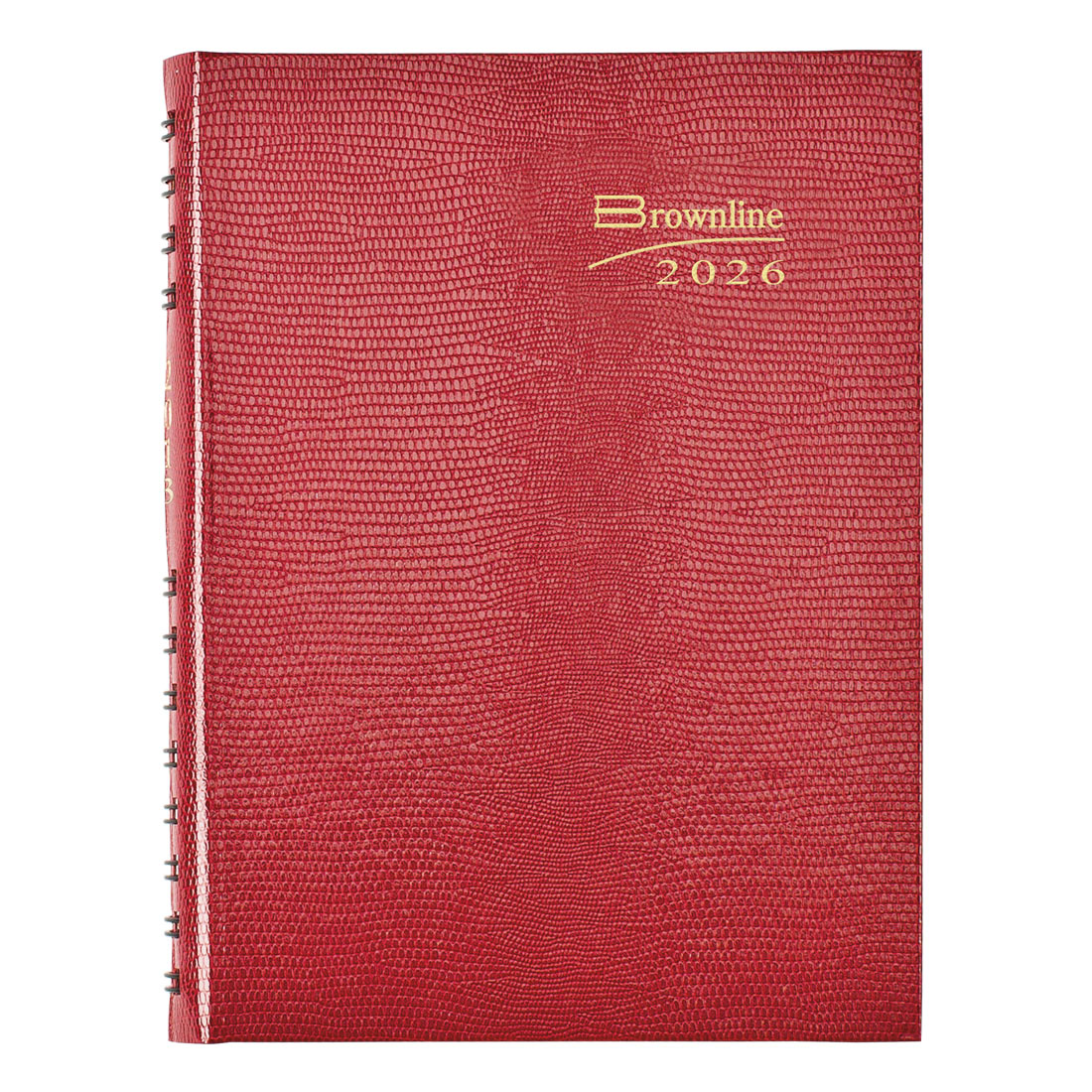 Brownline CoilPro™ Daily Planner, Untimed, Red, 2026 CB389C.RED-26
