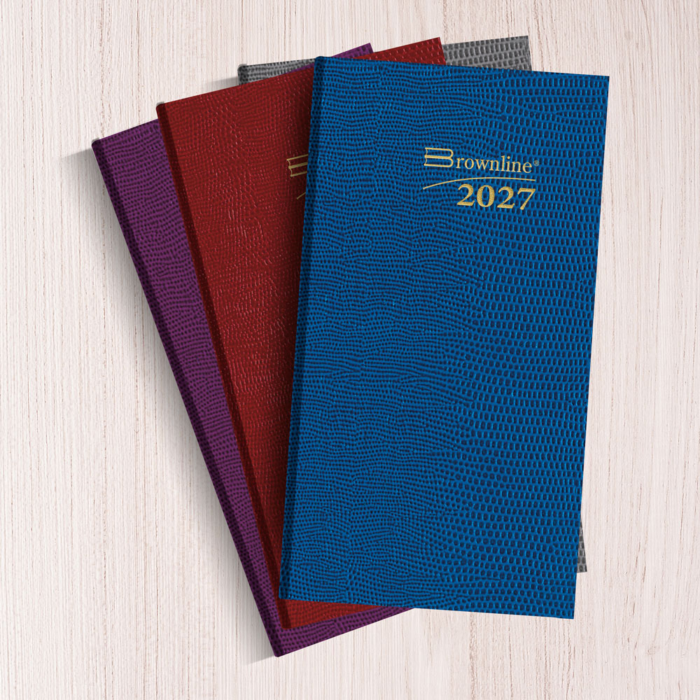 Traditional Daily Appointment Book, 2027, Assorted CB401.ASX-27 Brownline