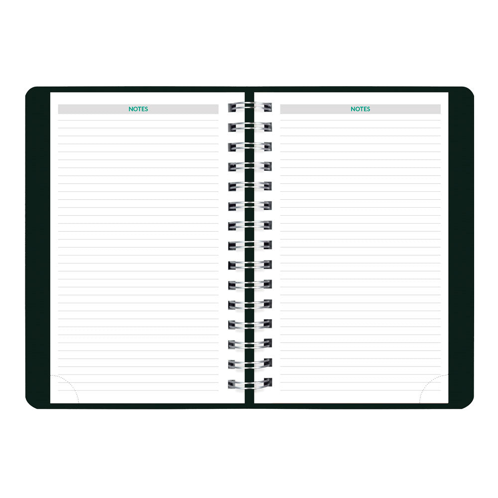 EcoLogix® Daily Appointment Book, 2027, Black CB410W.BLK-27 Brownline