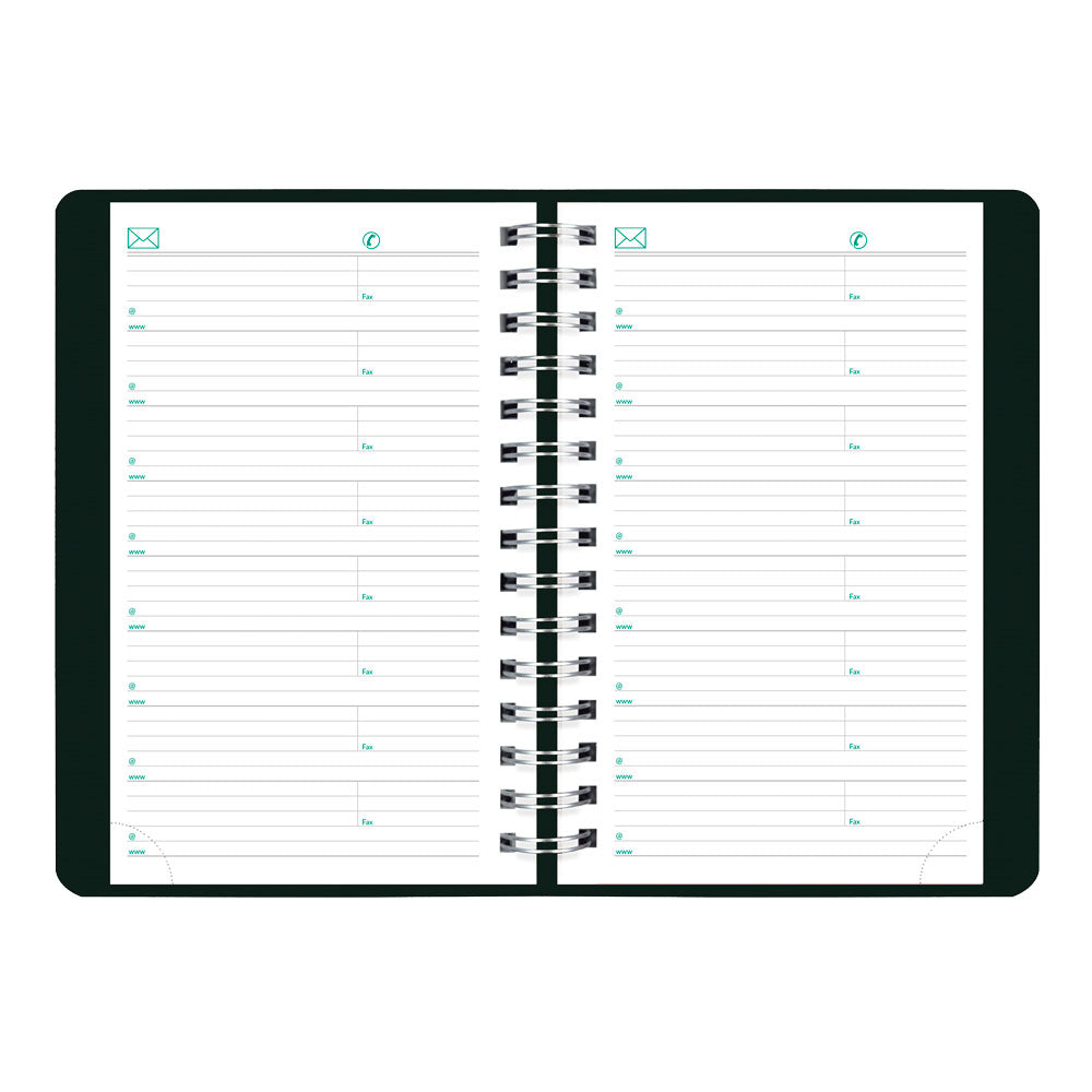 EcoLogix® Daily Appointment Book, 2027, Black CB410W.BLK-27 Brownline