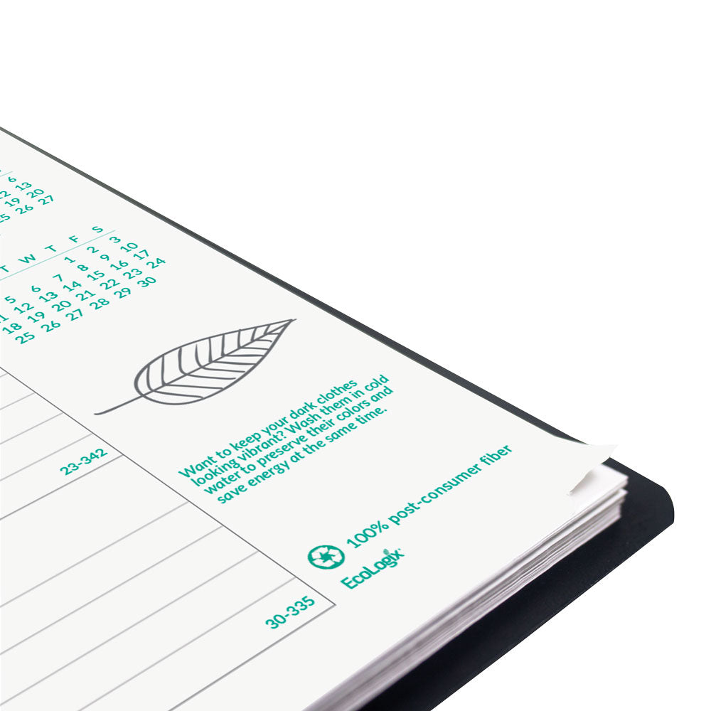 EcoLogix® Monthly Planner, 2027, 14 Months CB435W.BLK-27 Brownline