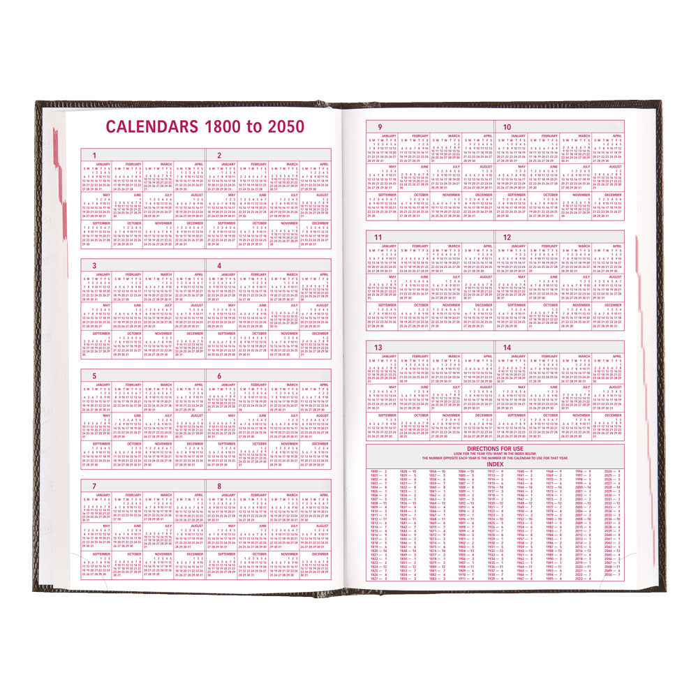 Traditional Daily/Monthly Appointment Book, 2027, Black CB634.BLK-27 Brownline