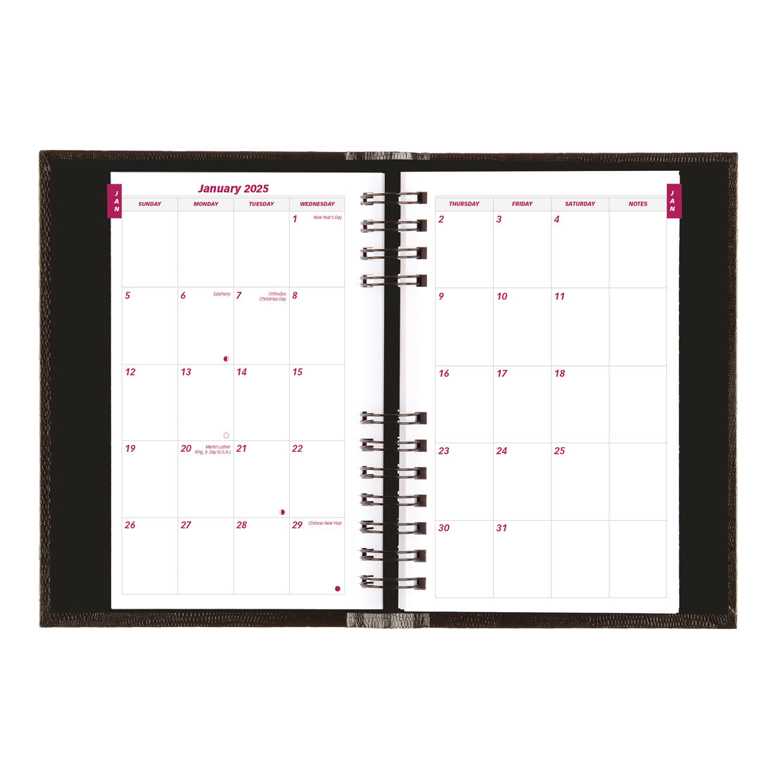 CoilPro Daily Planner 2025, English, CB634C.BLK#color_black