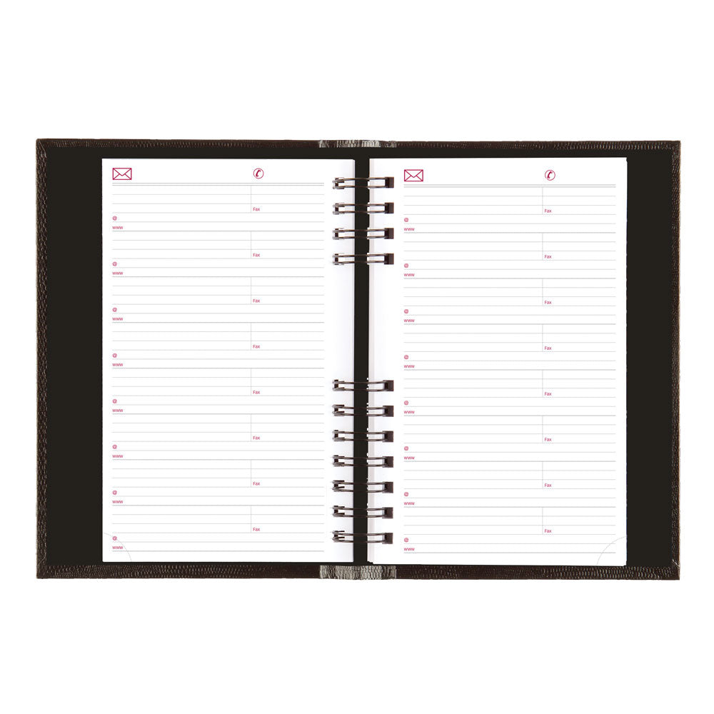 CoilPro™ Daily/Monthly Appointment Book, 2027, Black CB634C.BLK-27 Brownline