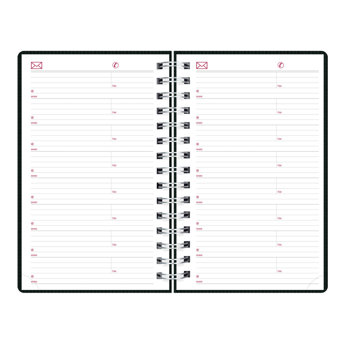 Brownline DuraFlex Daily Planner, 2026 CB634V.BLK-25, CB634V.PUR-25, CB634V.RAS-25 #color_black