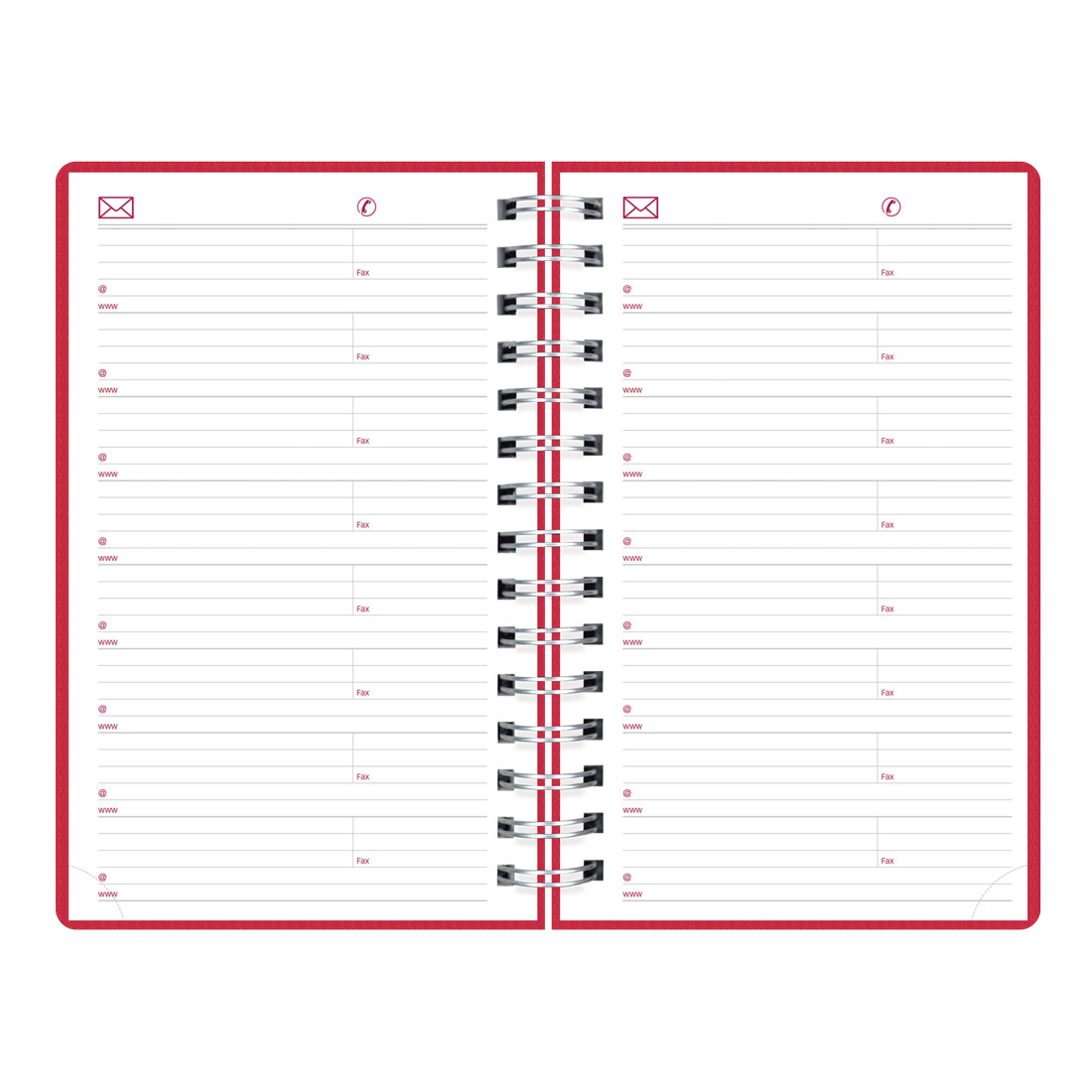 Brownline DuraFlex Daily Planner, 2026 CB634V.BLK-25, CB634V.PUR-25, CB634V.RAS-25 #color_raspberry