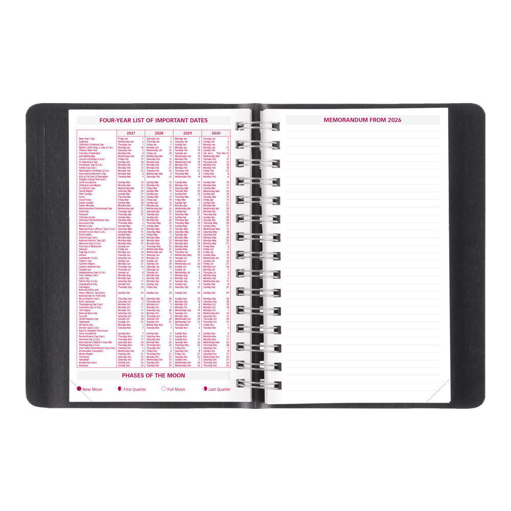 Essential Daily Appointment Book, 2027, Black CB800.BLK-27 Brownline